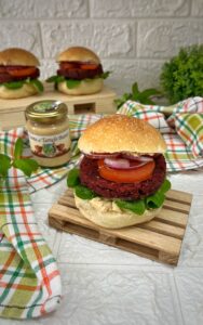 Burger vegetariano al tartufo bianco