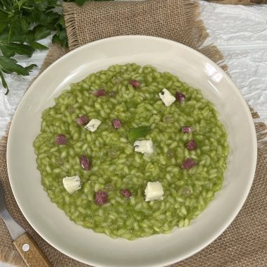 Risotto con perle bianche
