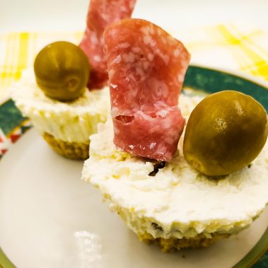 Mini Cheesecake Salate al parmigiano e Peschette al Tartufo