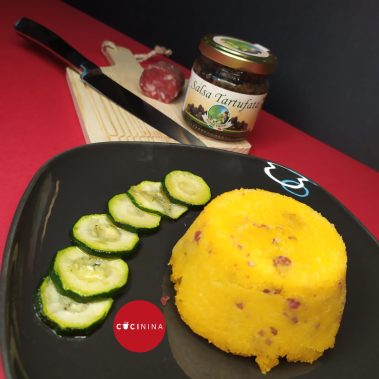 Tortino di polenta tartufato